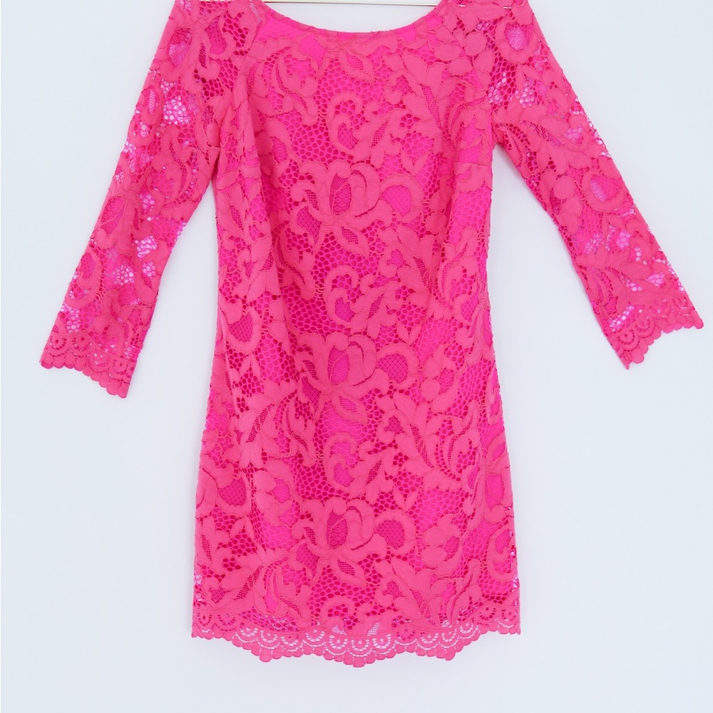 Lilly Pulitzer Fuchsia Lace Dress
